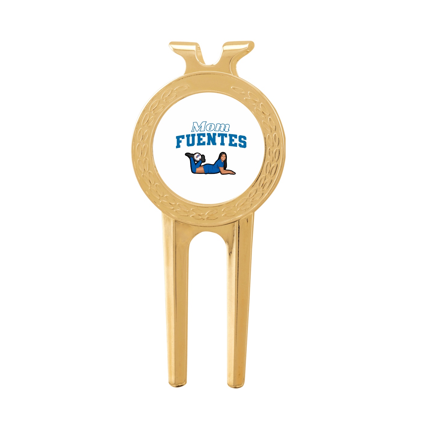 Divot Tool with Ball Marker — Mothers Day Block in Classic