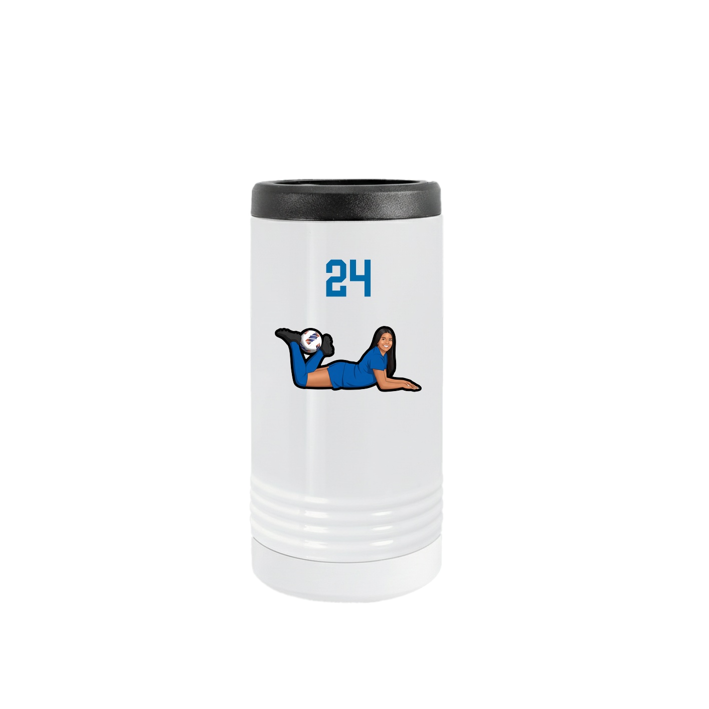 Slim Beverage Holder — Number Top in White