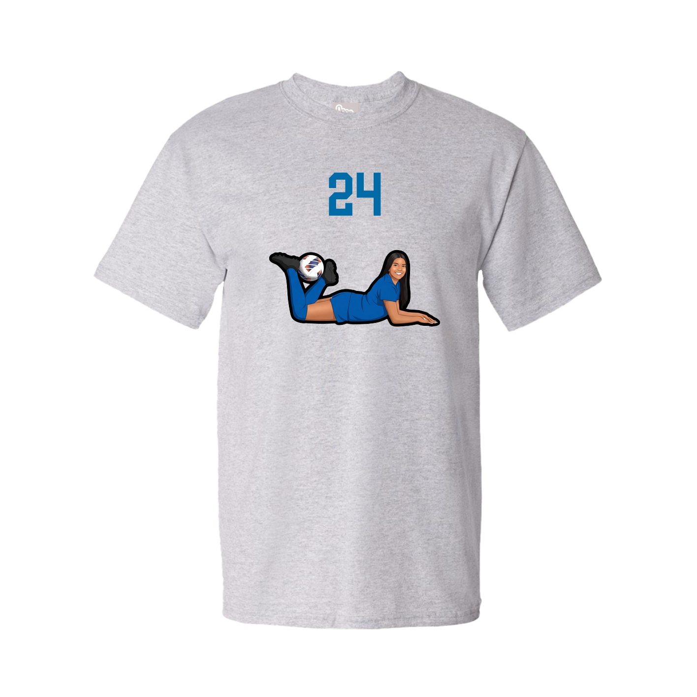 Youth Tee — Number Top in Grey