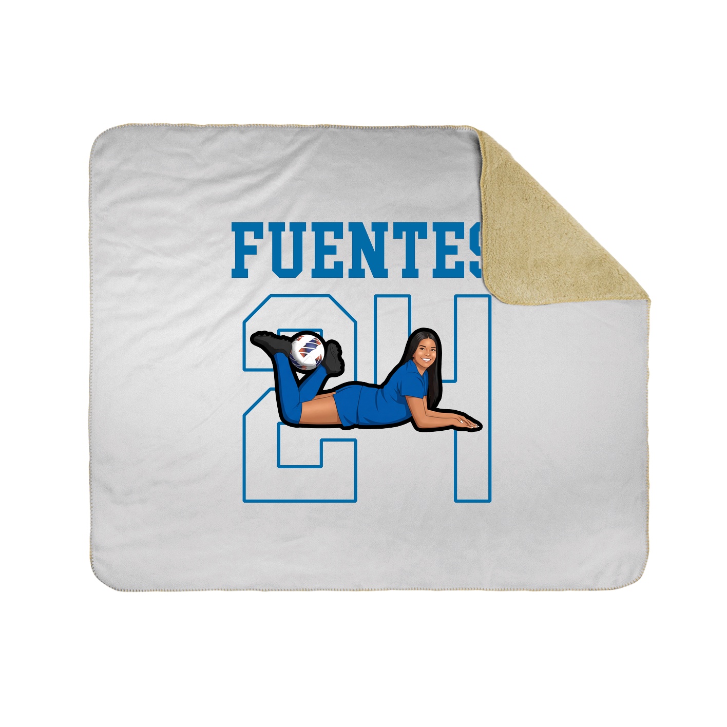 Throw Blanket — Shirsey in White