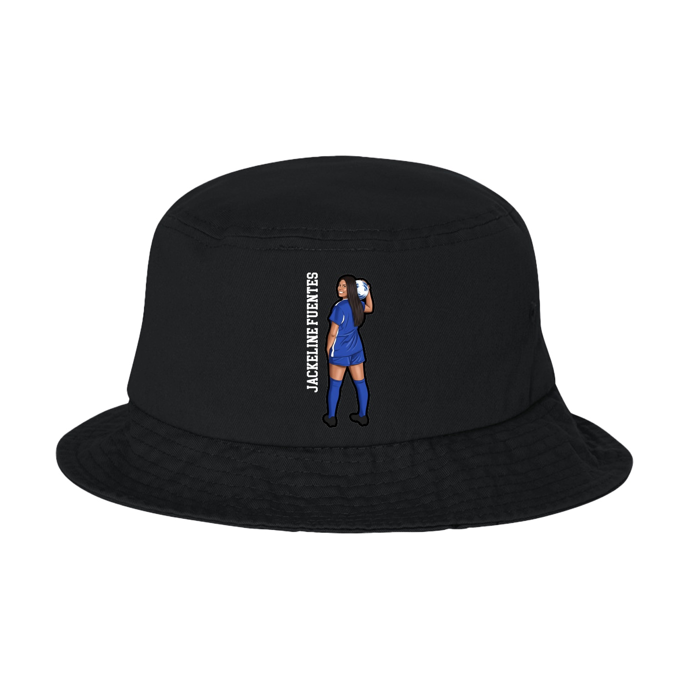 Bucket Cap — Name Vertical in Black