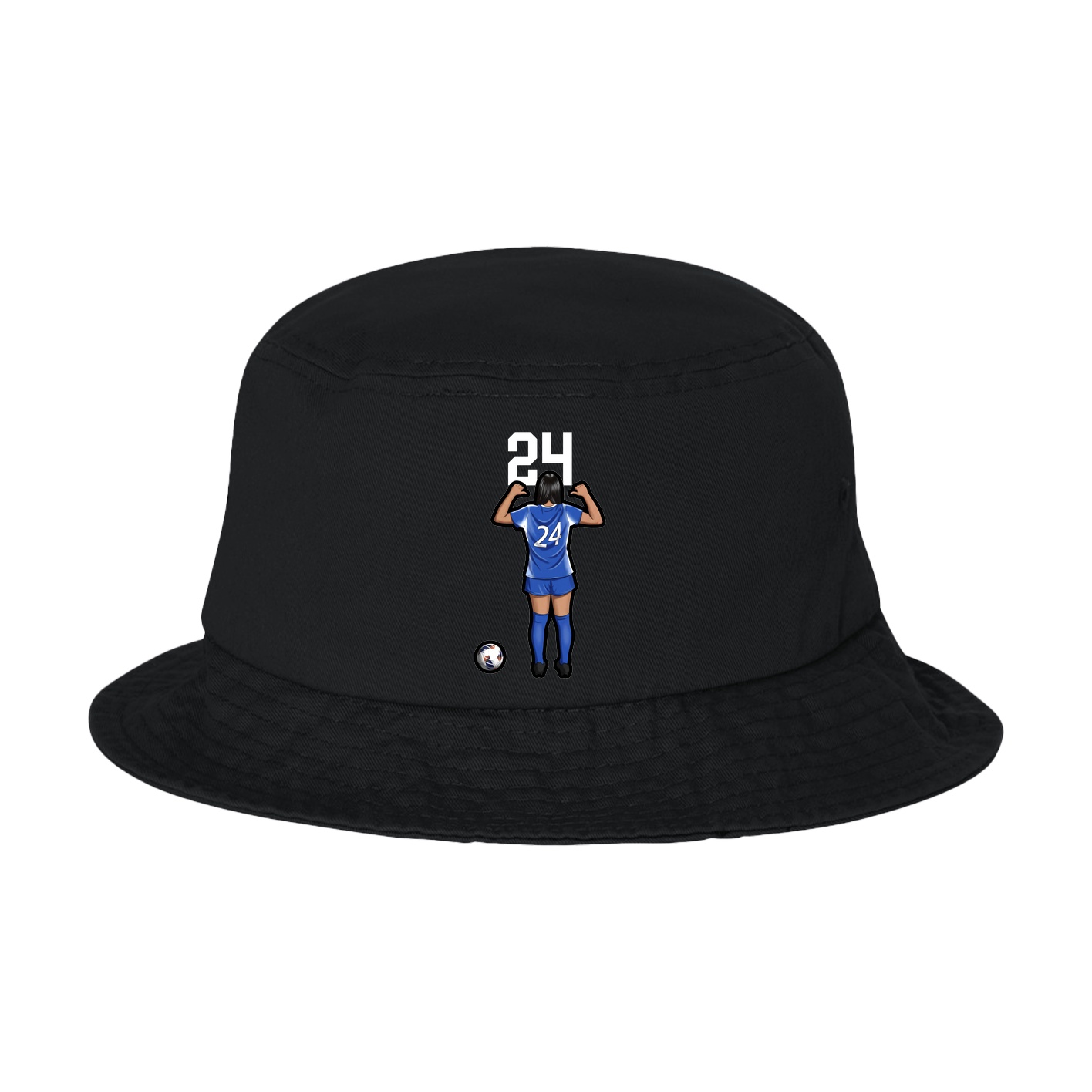 Bucket Cap — Number Top in Black
