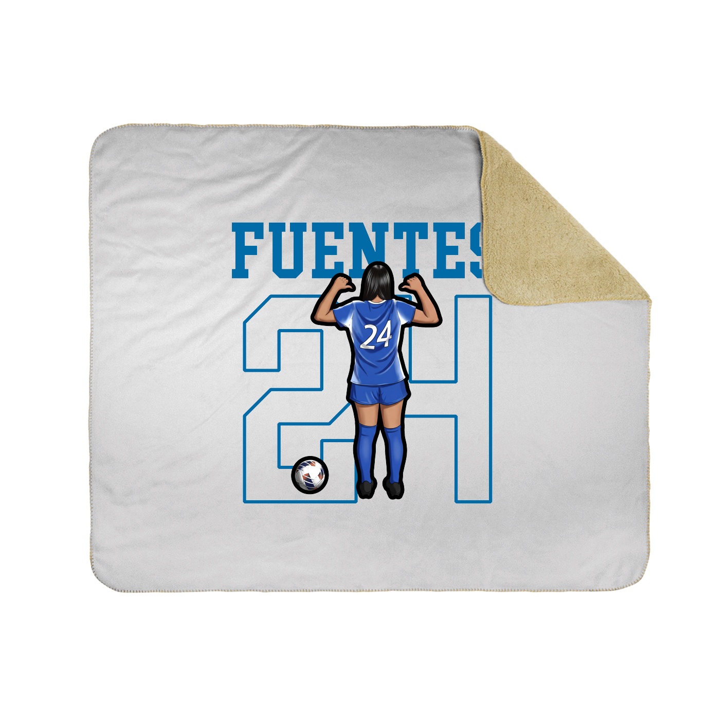 Throw Blanket — Shirsey in White