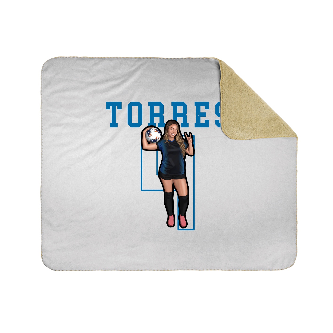 Throw Blanket — Shirsey in White