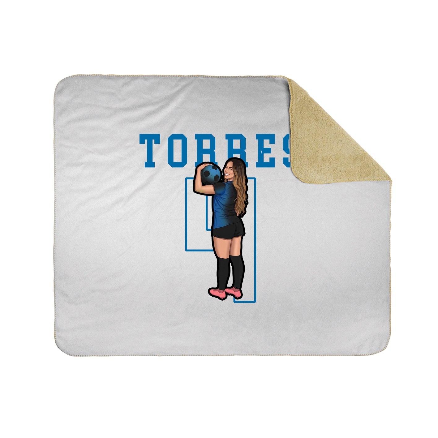 Throw Blanket — Shirsey in White