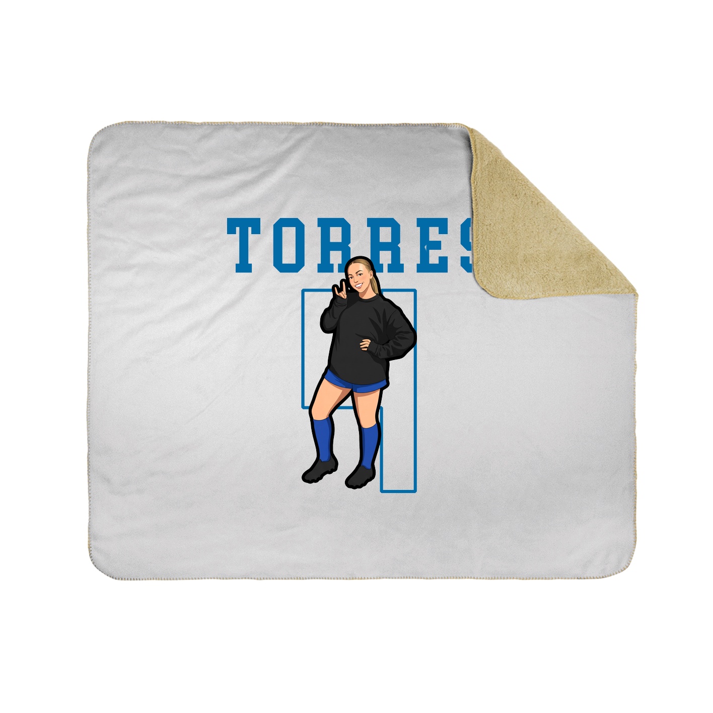 Throw Blanket — Shirsey in White