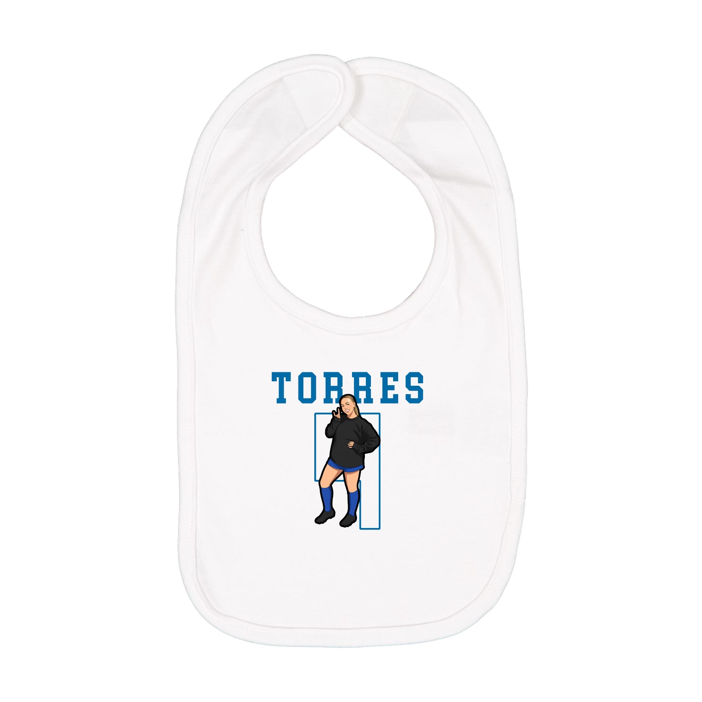 Infant Bib — Shirsey in White