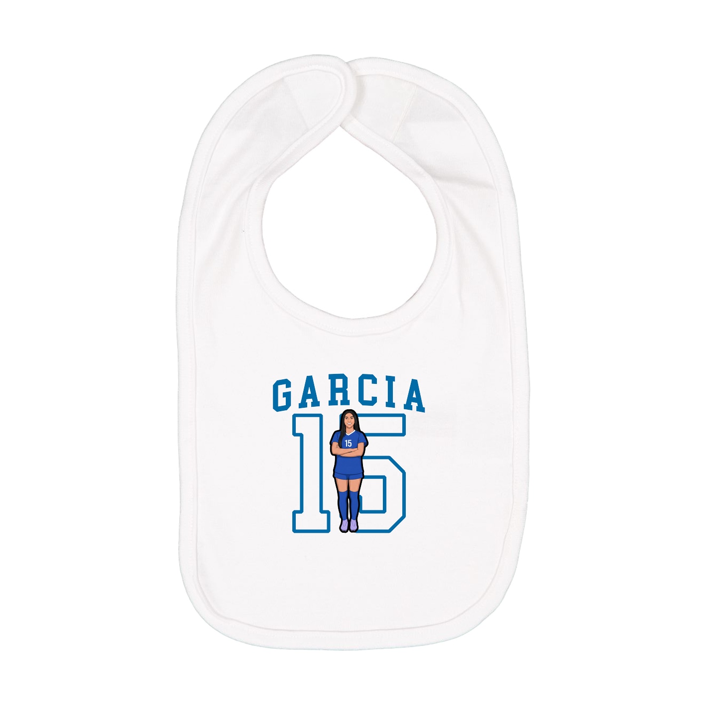 Infant Bib — Shirsey in White