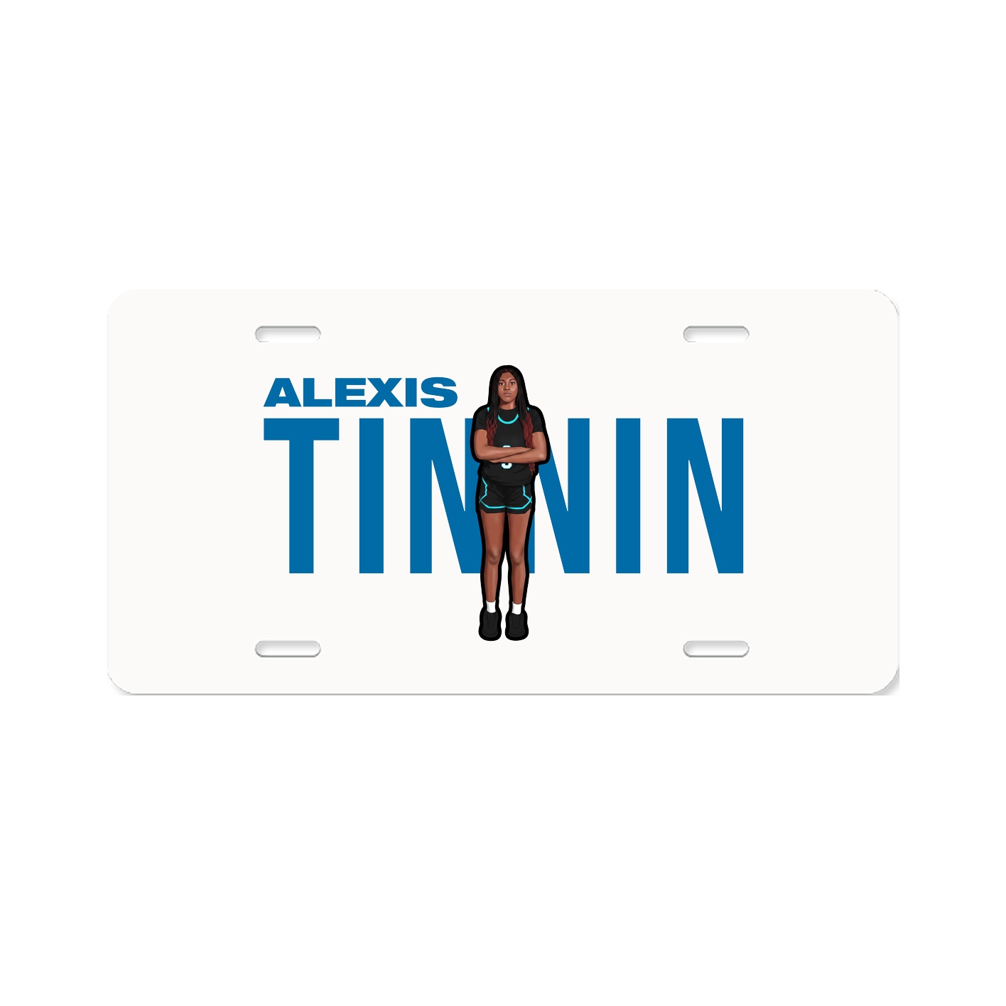 License Plate — Player Name in Classic