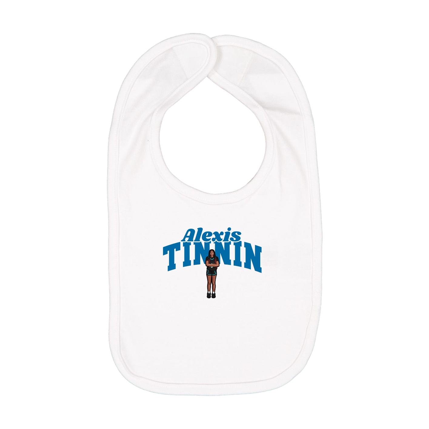 Infant Bib — Signature Arch in White