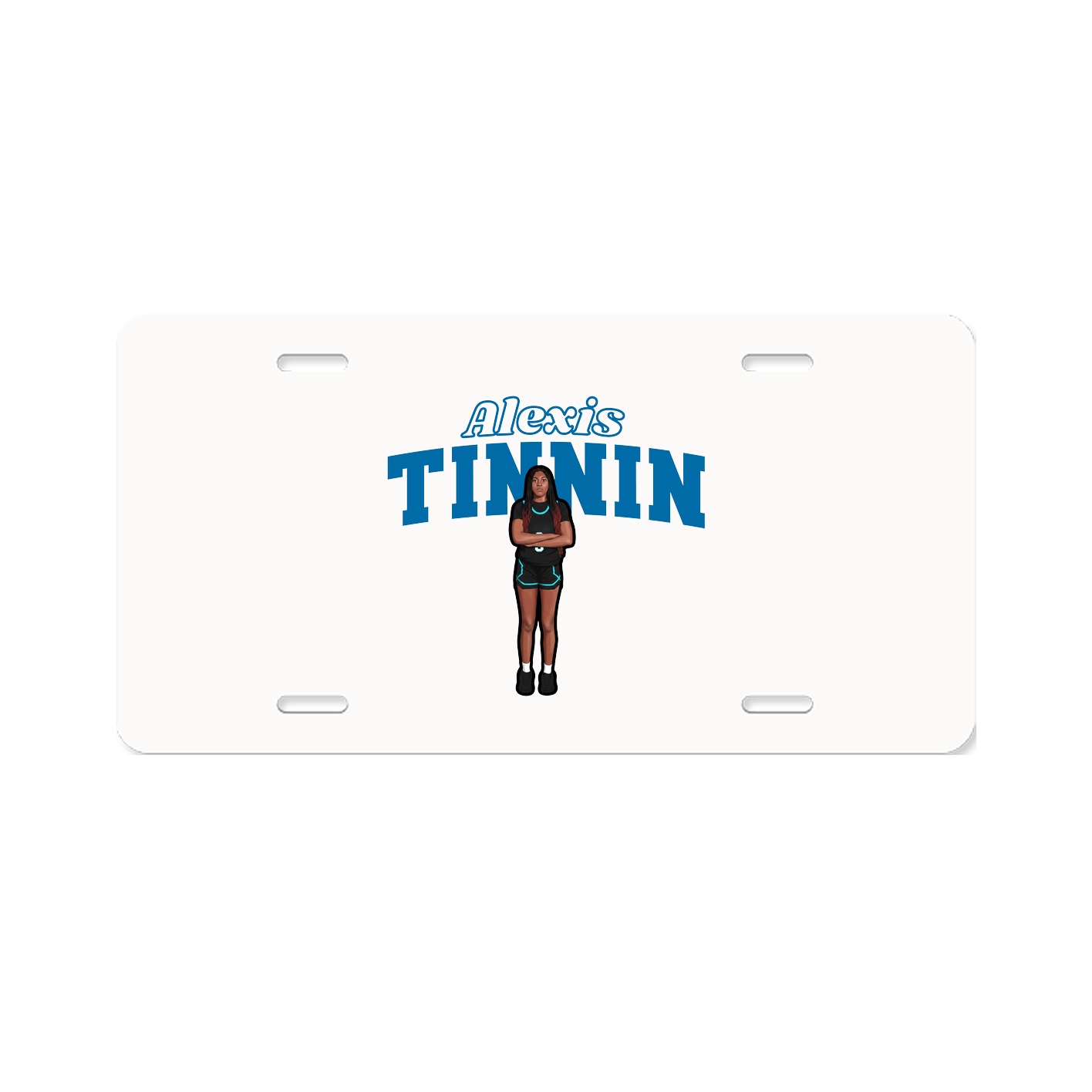 License Plate — Name Arch in Classic