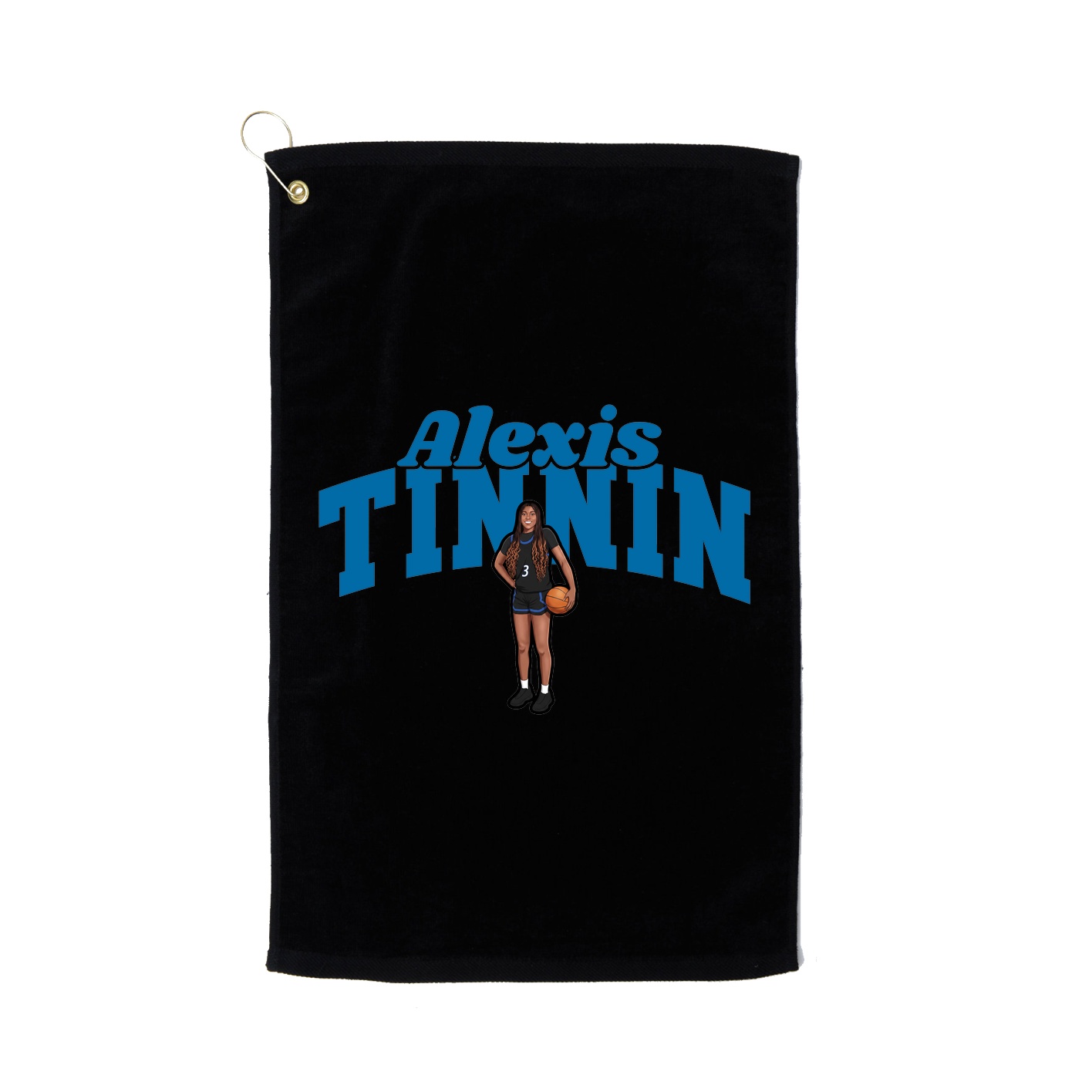 Golf Towel — Signature Arch in Black