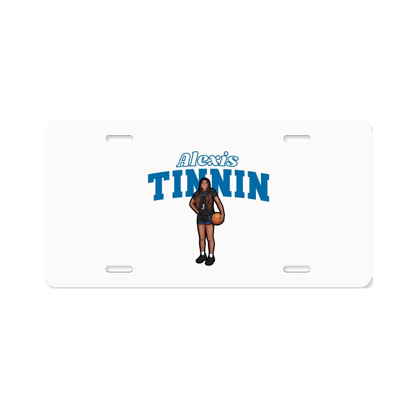 License Plate — Name Arch in Classic