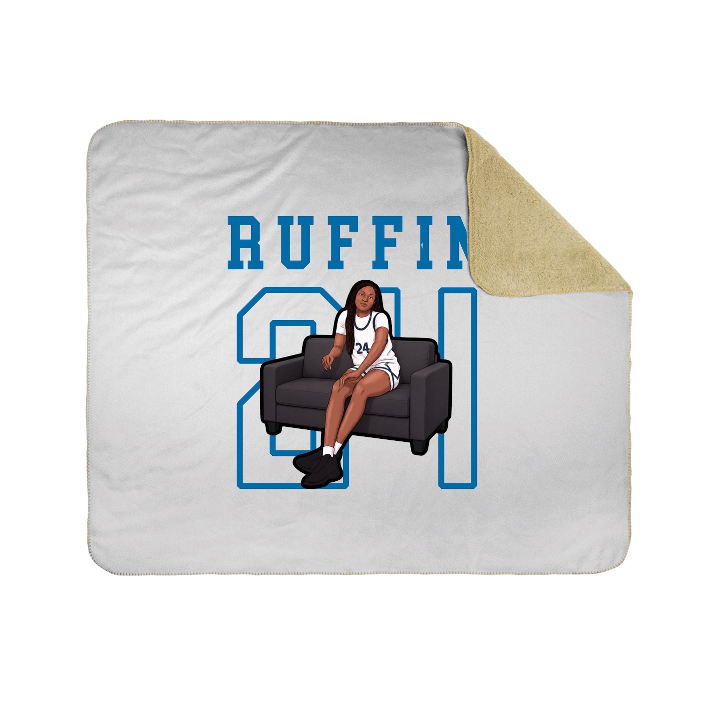 Throw Blanket — Shirsey in White