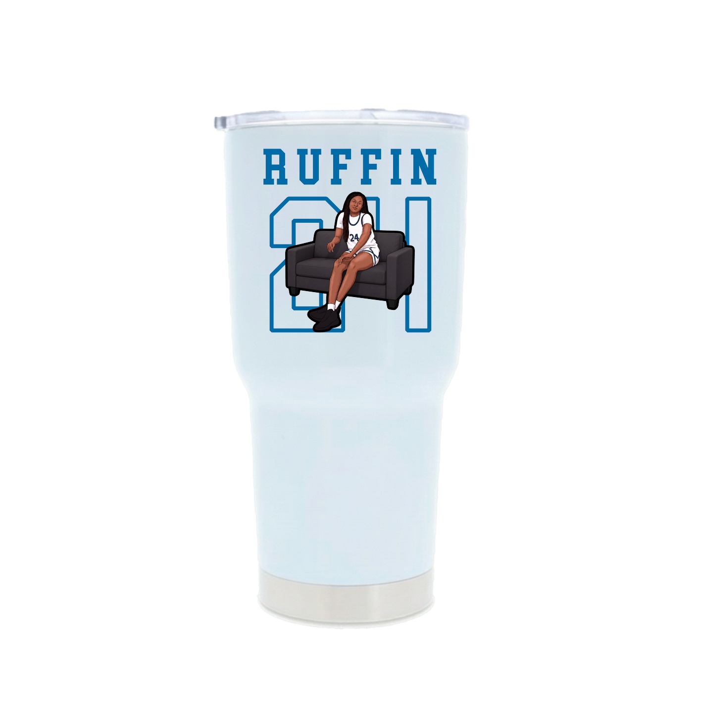 30oz Stainless Steel Tumbler — Shirsey in White