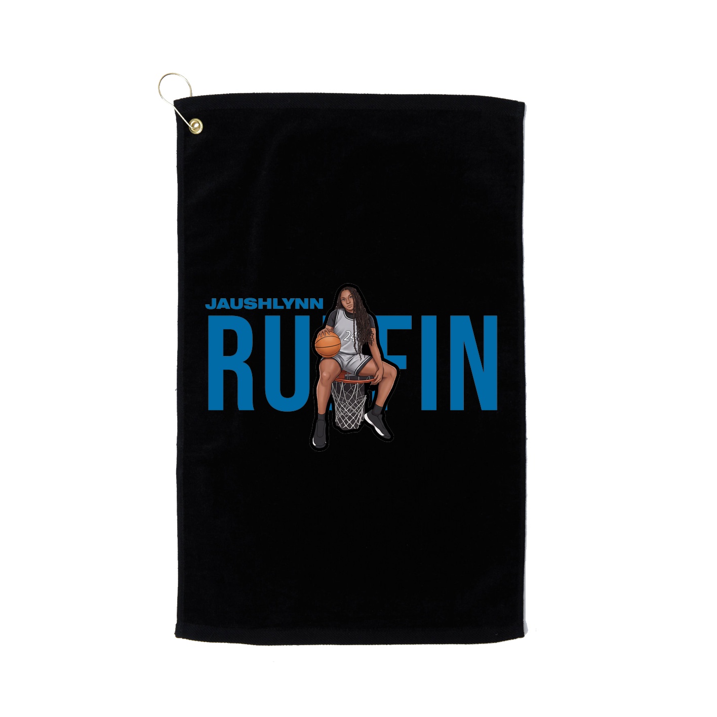 Golf Towel — Player Name in Black