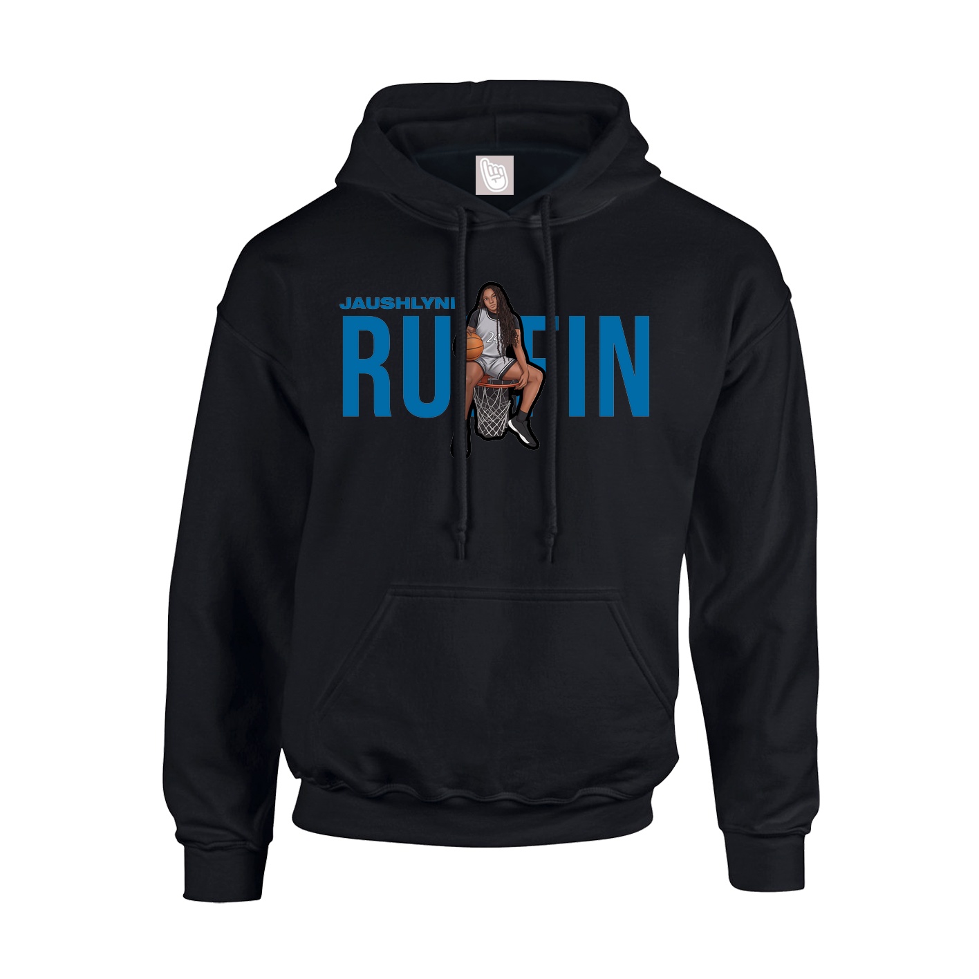 Youth Hoodie — Player Name in Black