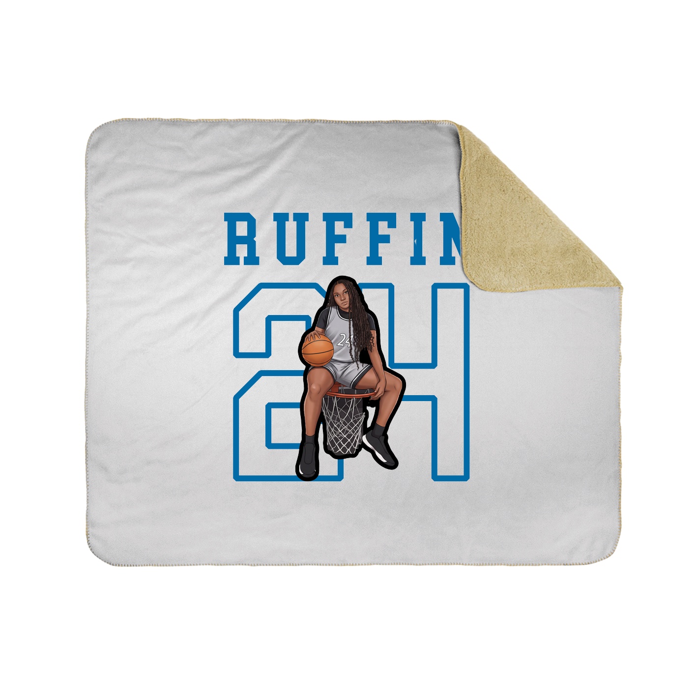 Throw Blanket — Shirsey in White