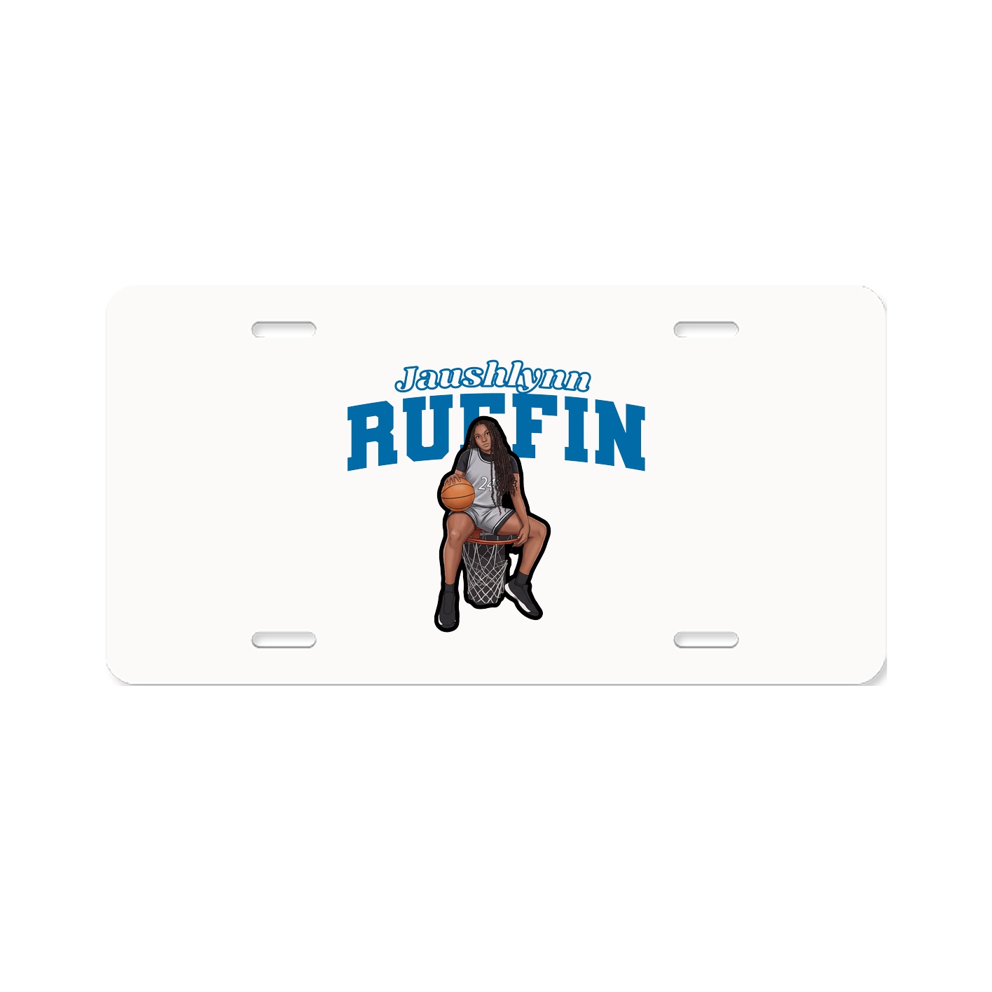 License Plate — Name Arch in Classic