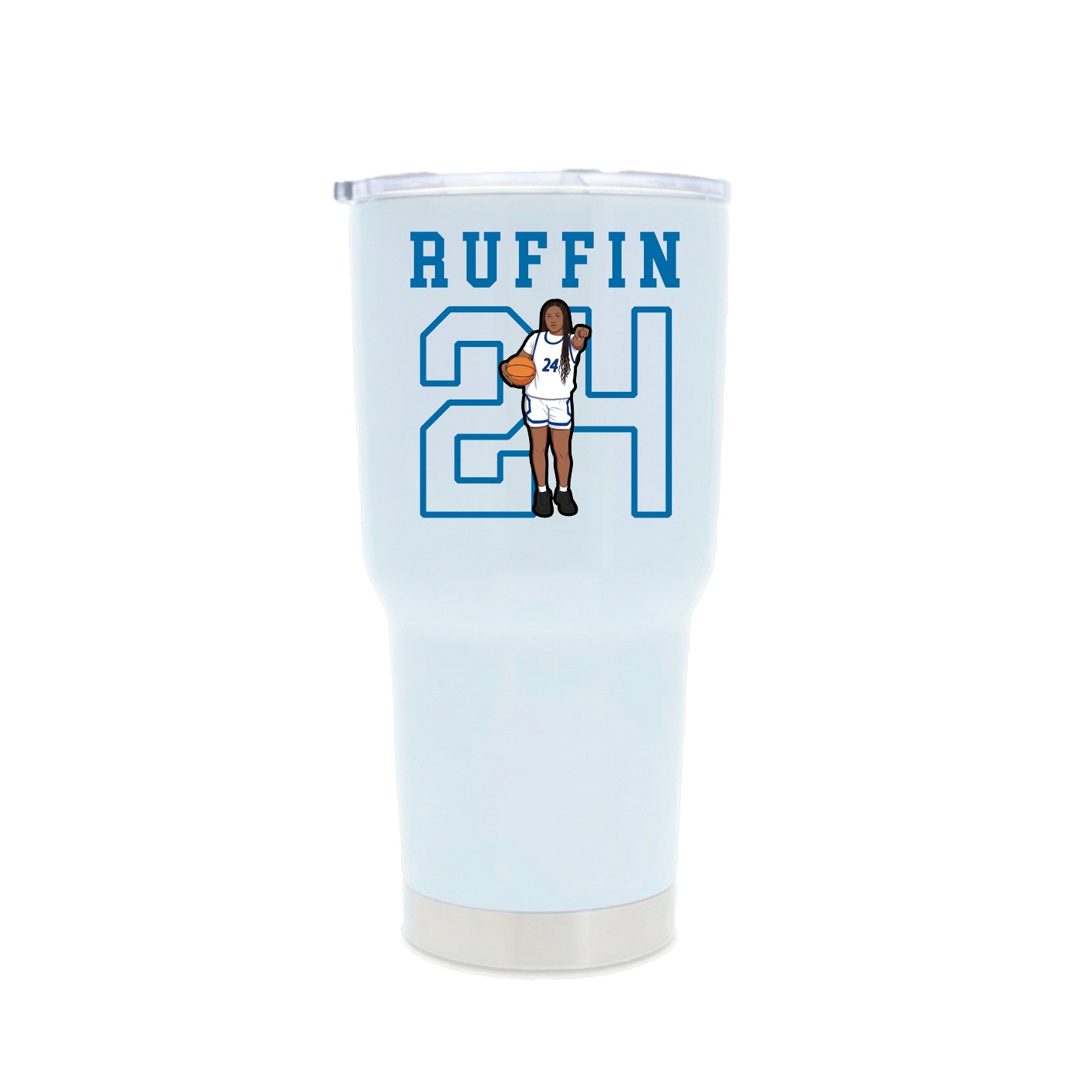 30oz Stainless Steel Tumbler — Shirsey in White