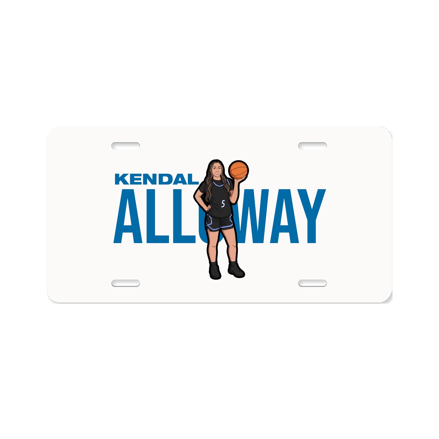 License Plate — Player Name in Classic