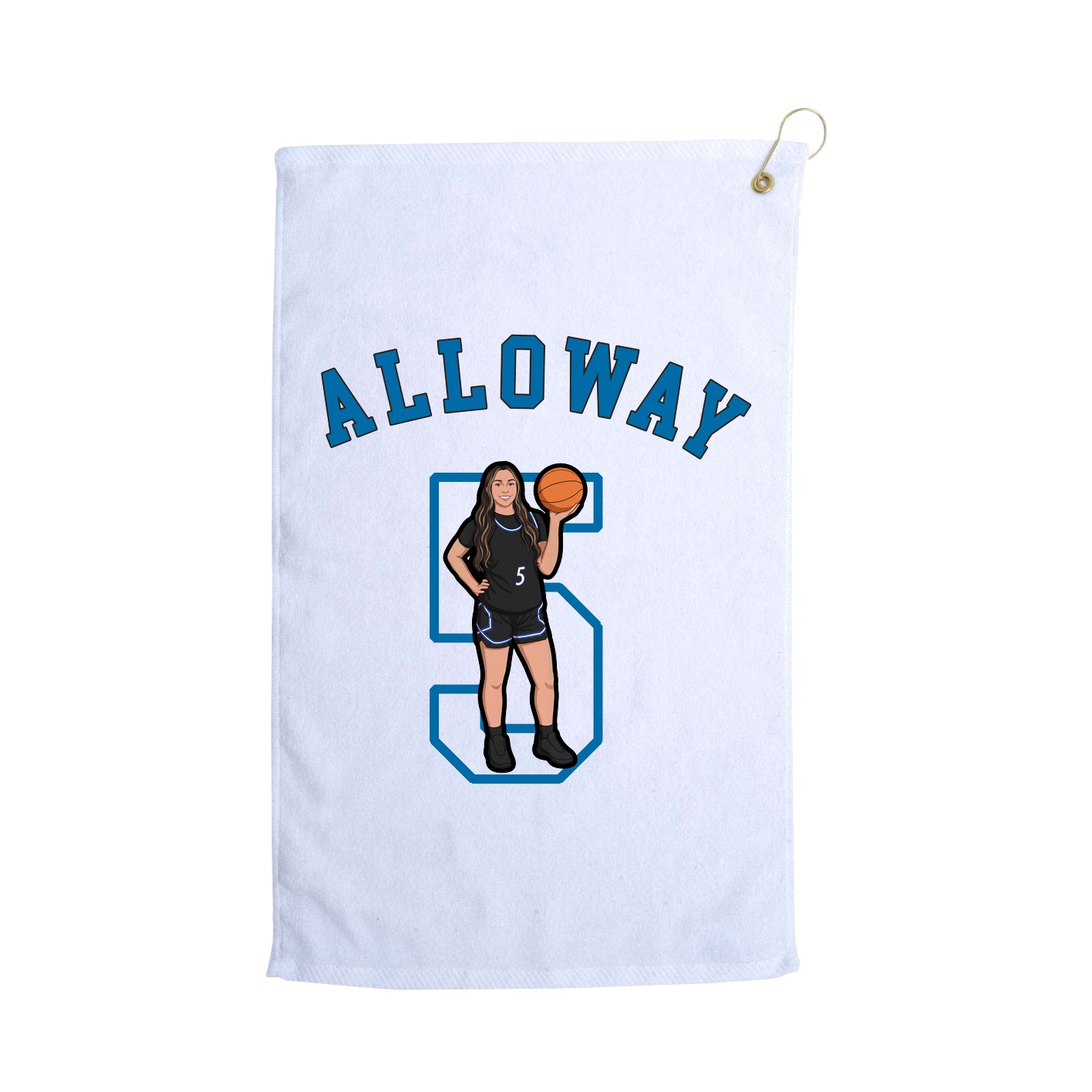 Golf Towel — Shirsey Arch in White