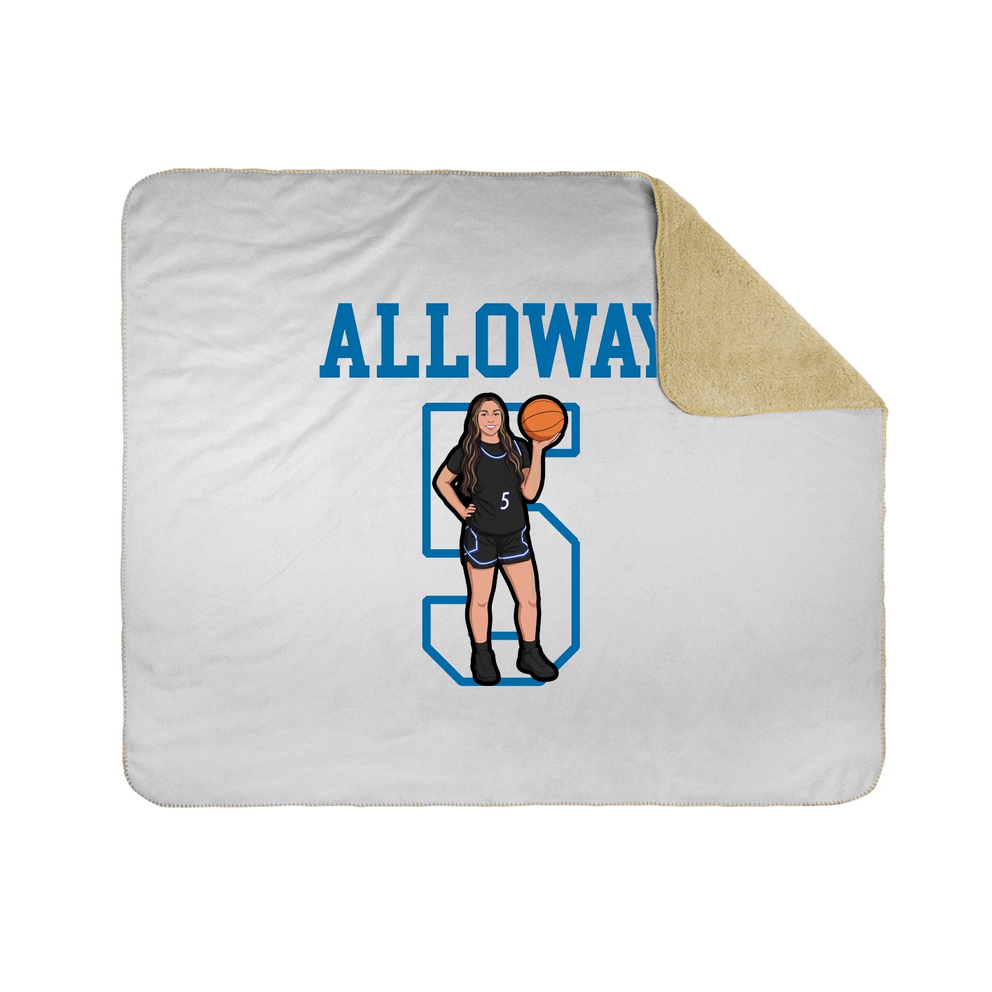 Throw Blanket — Shirsey in White