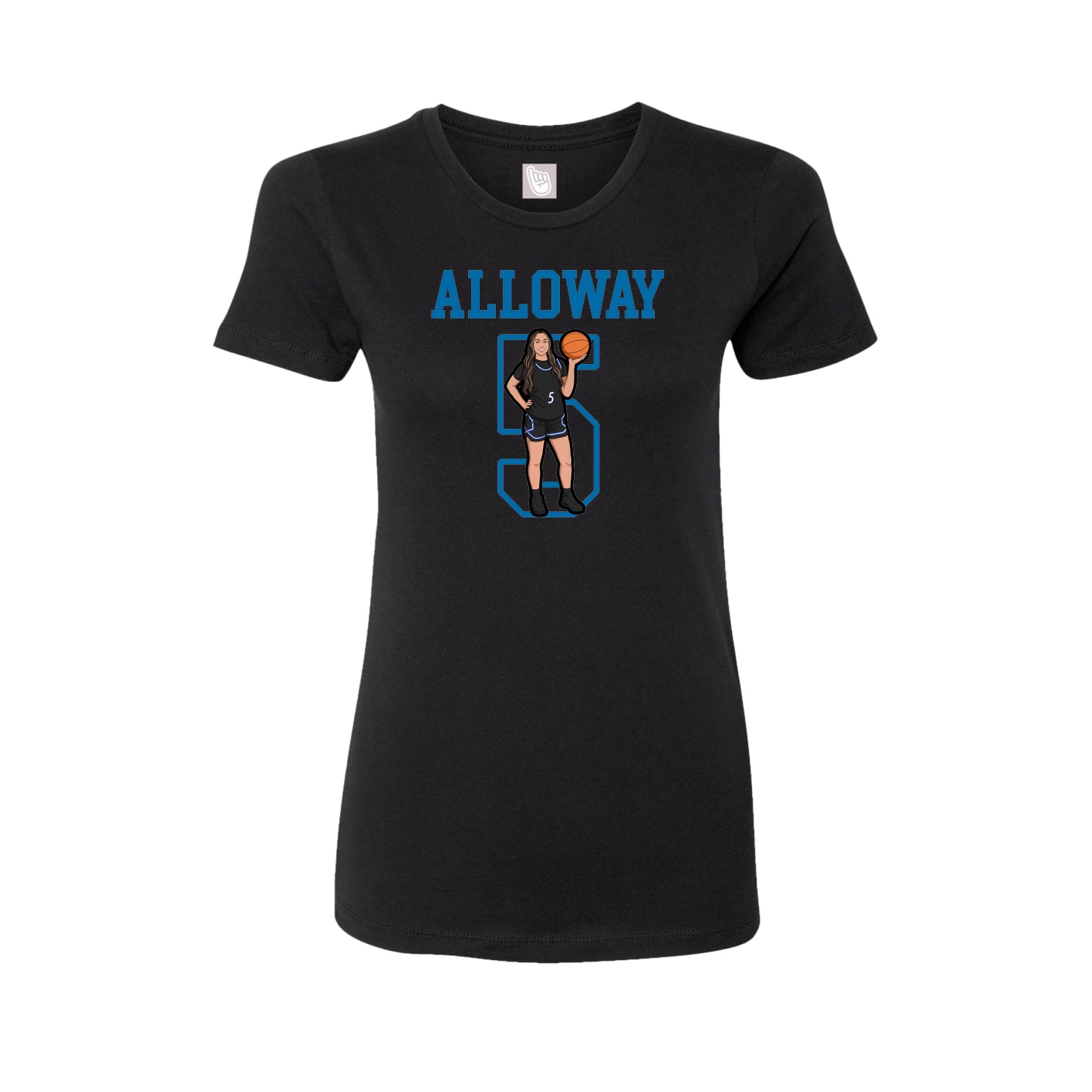Fitted Women's Tee — Shirsey in Black