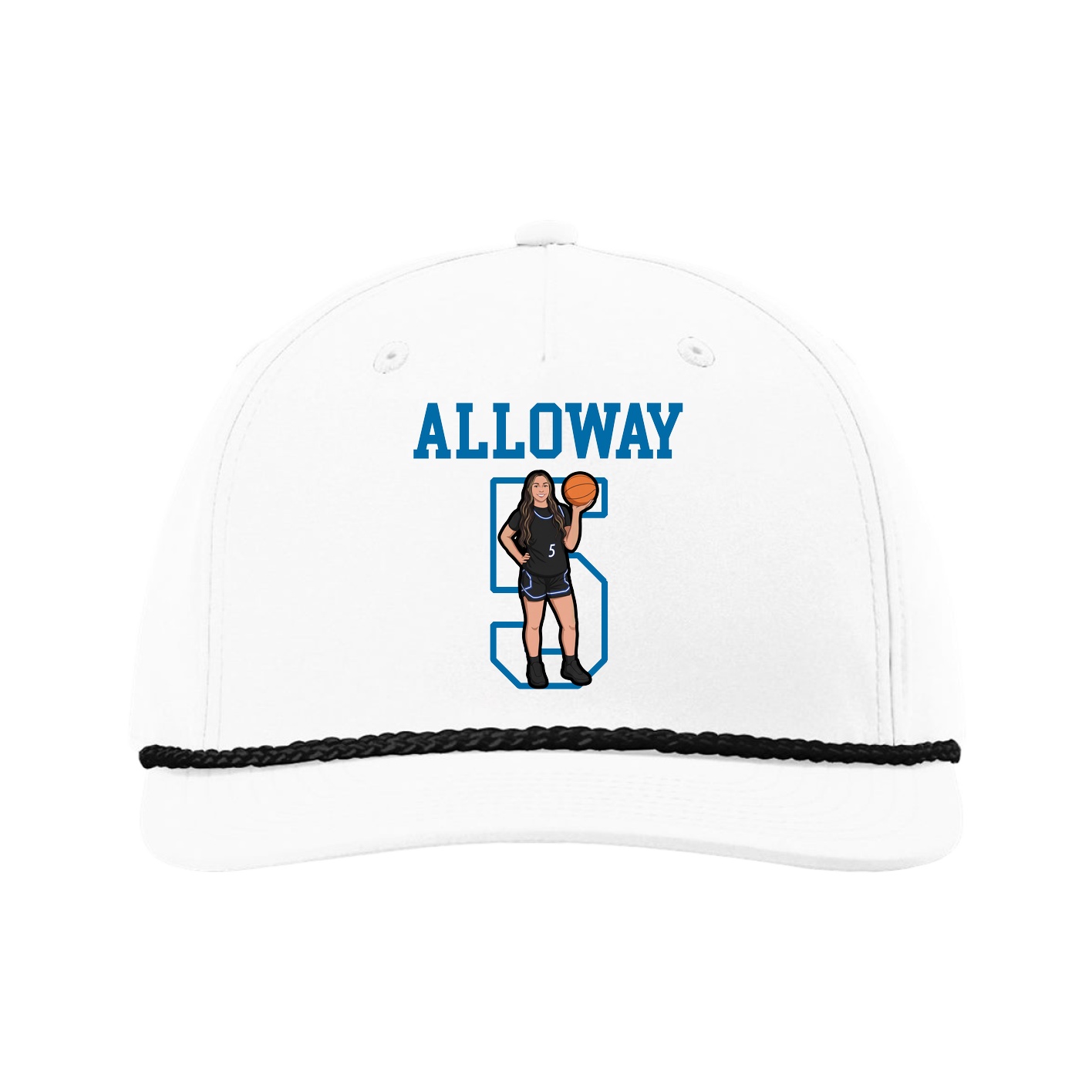 Five-Panel Classic Rope Cap — Shirsey in White