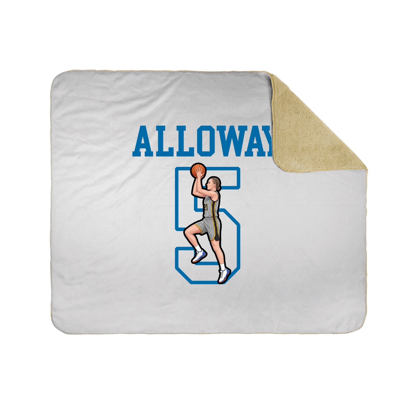Throw Blanket — Shirsey in White