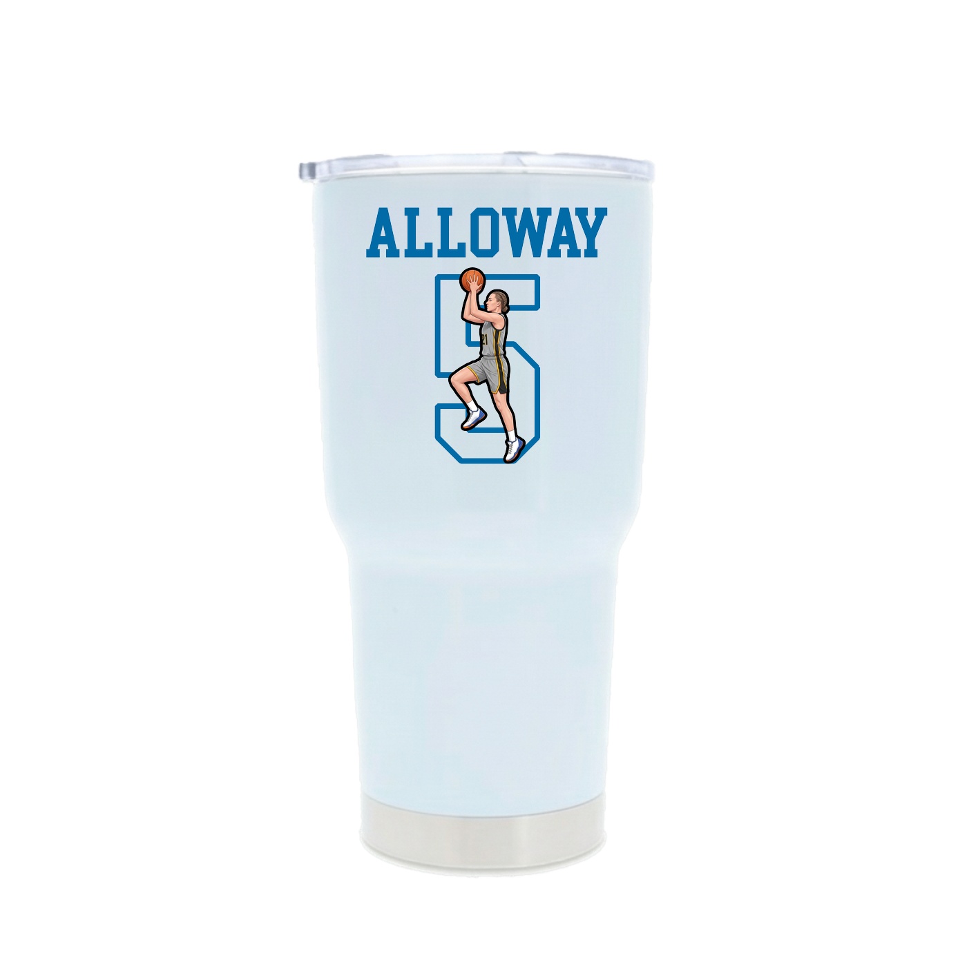 30oz Stainless Steel Tumbler — Shirsey in White