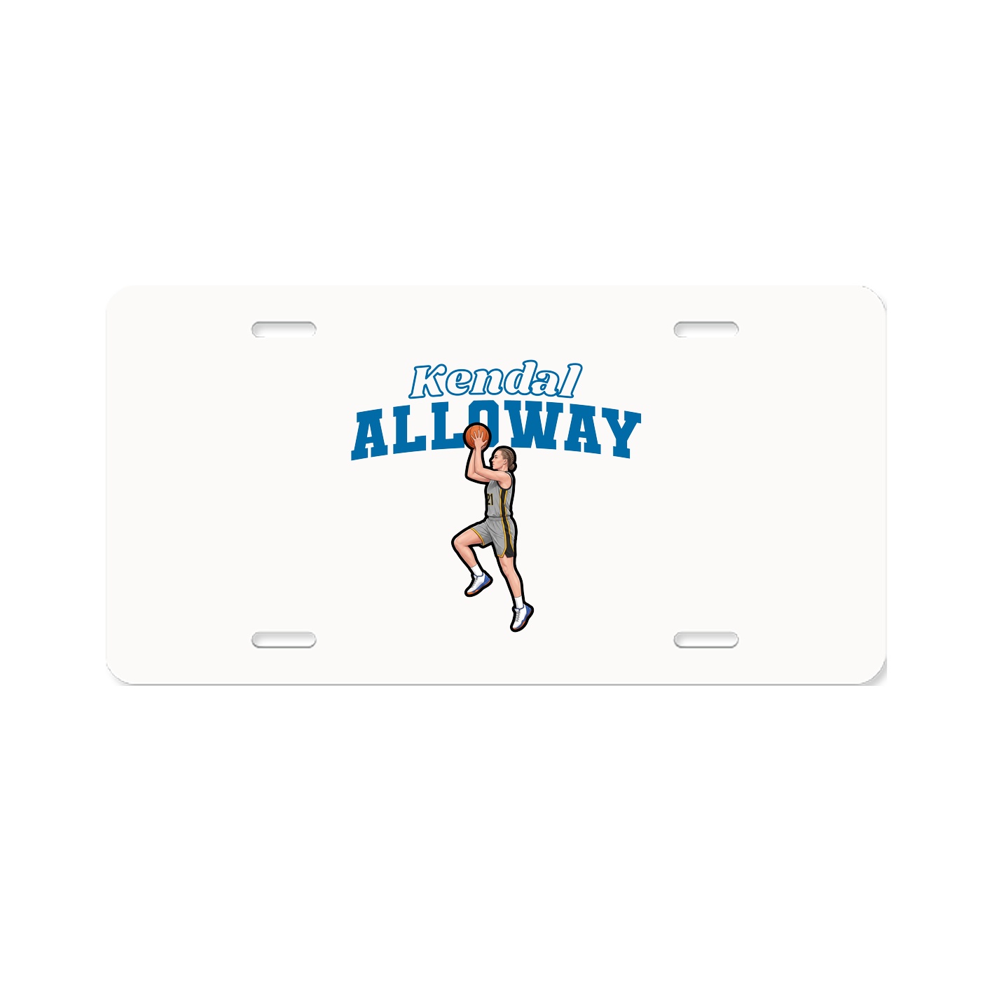 License Plate — Name Arch in Classic