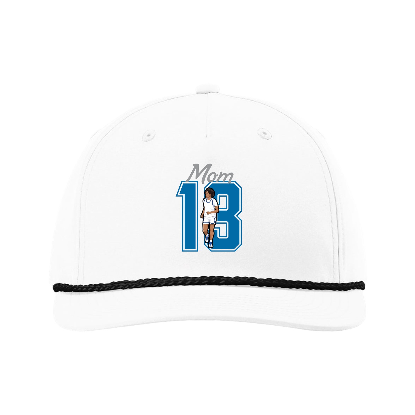 Five-Panel Classic Rope Cap — Mothers Day Shirsey in White