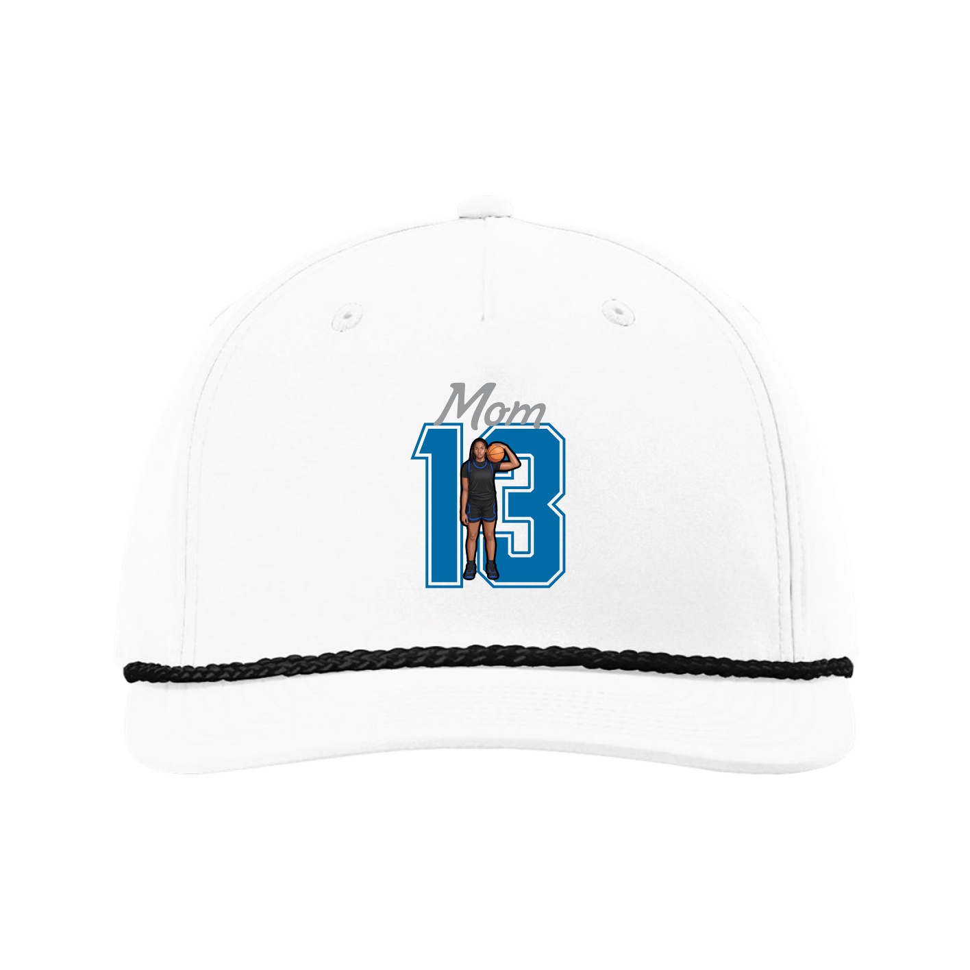 Five-Panel Classic Rope Cap — Mothers Day Shirsey in White