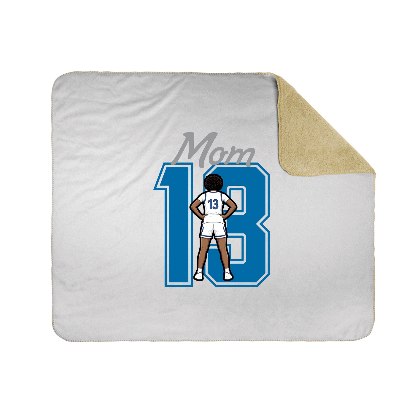 Throw Blanket — Mothers Day Shirsey in White