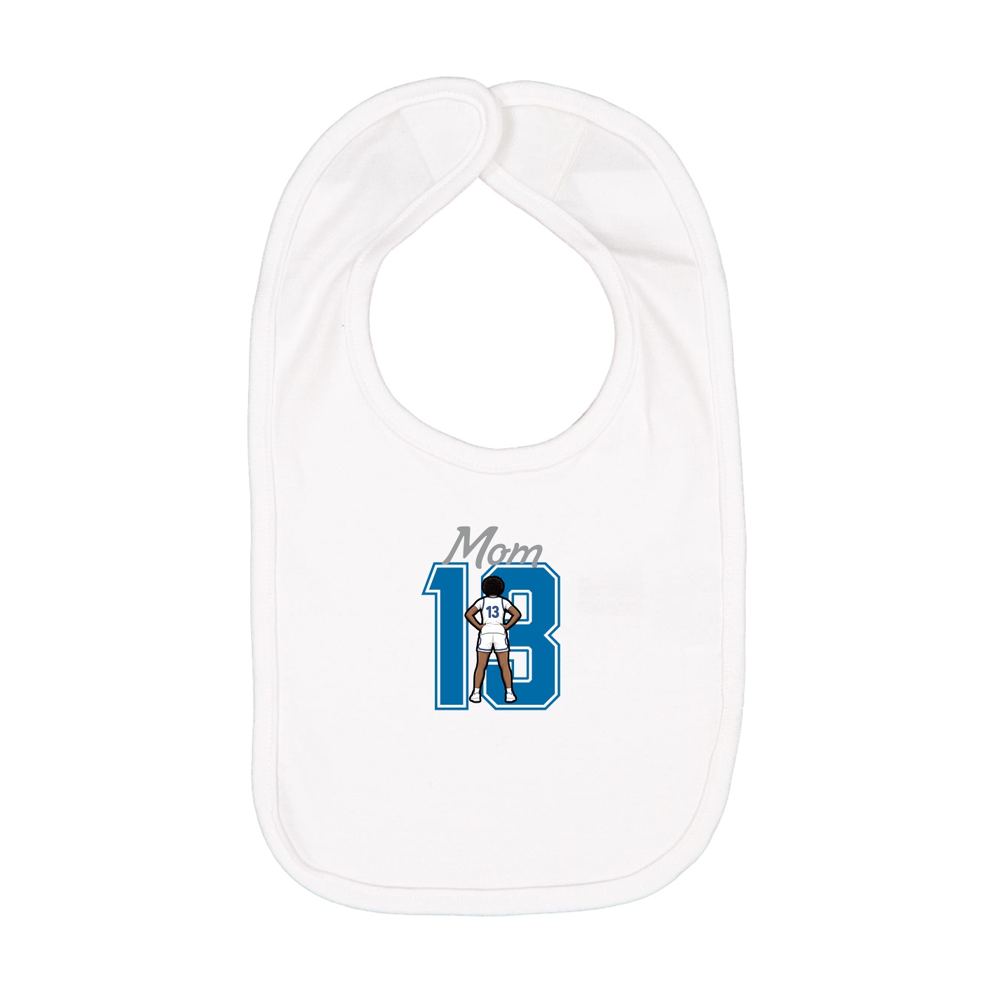 Infant Bib — Mothers Day Shirsey in White