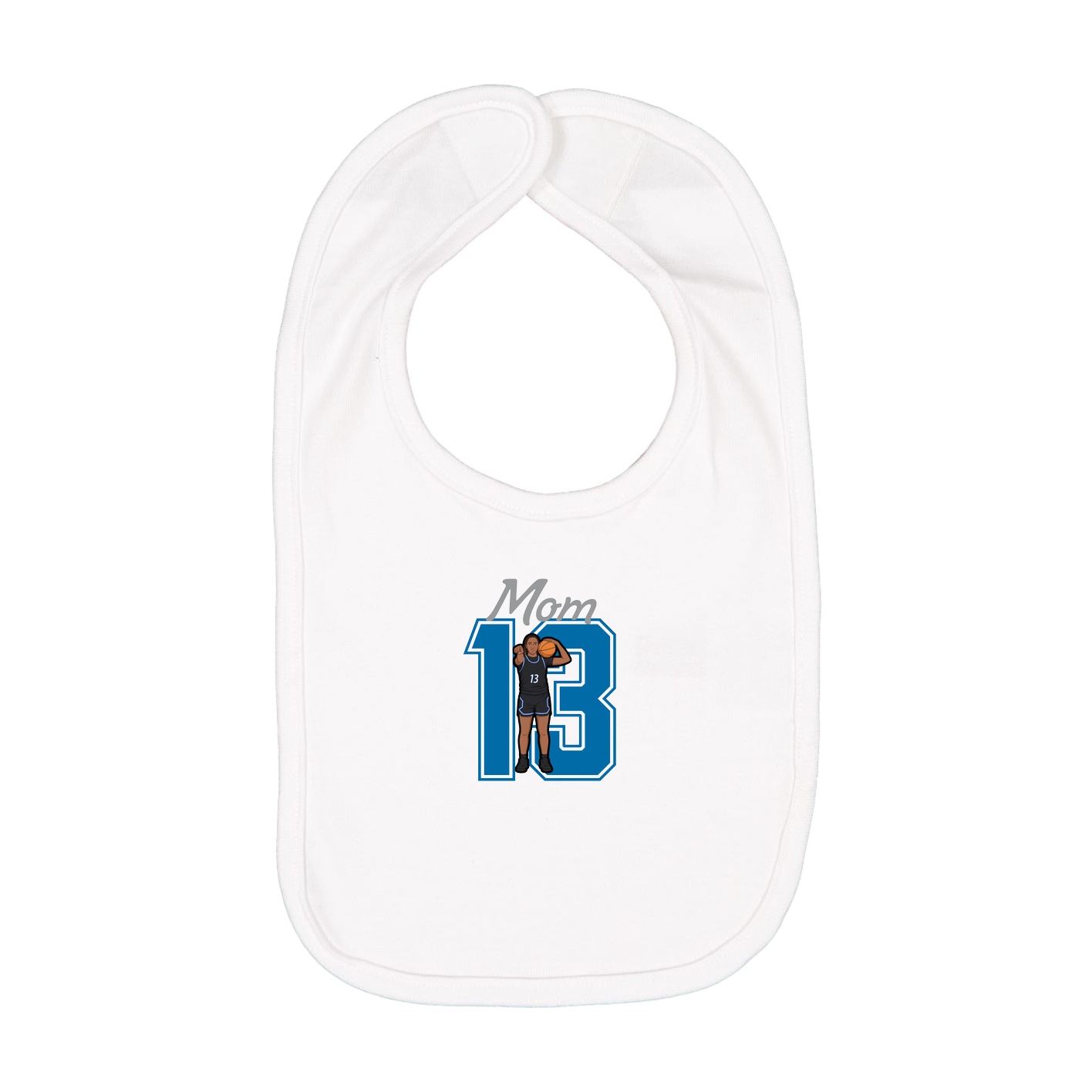 Infant Bib — Mothers Day Shirsey in White