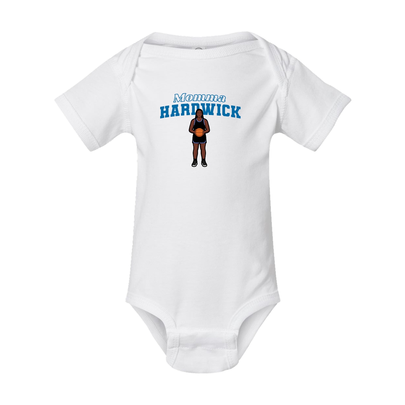 Baby Onesie — Mothers Day Block in White