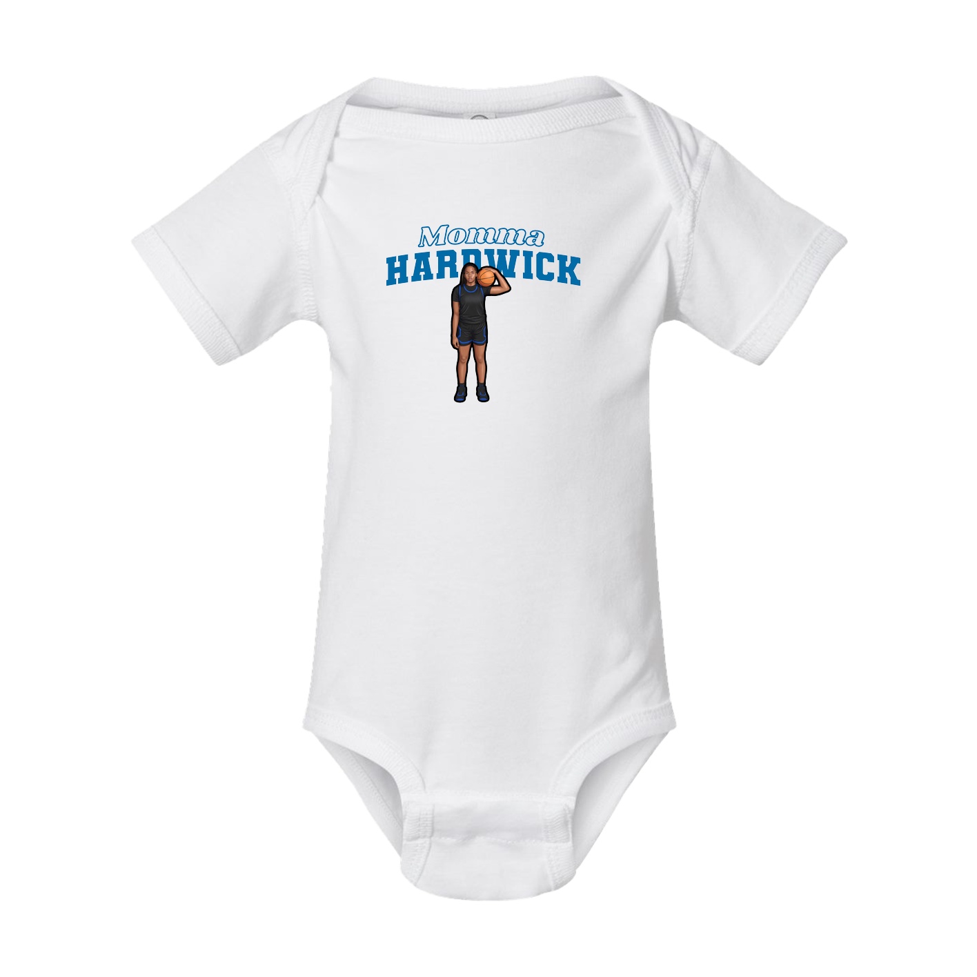 Baby Onesie — Mothers Day Block in White