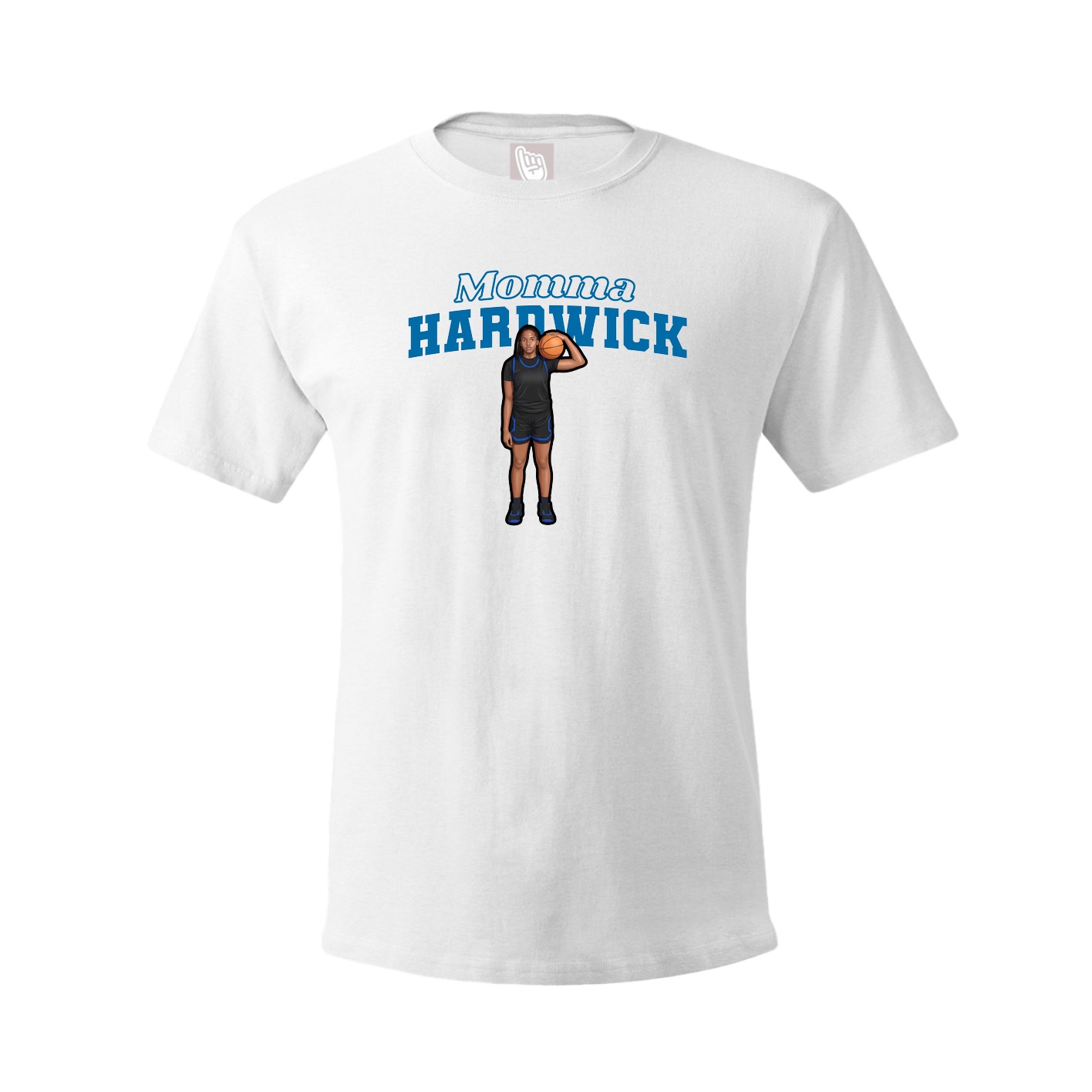 Youth Tee — Mothers Day Block in White