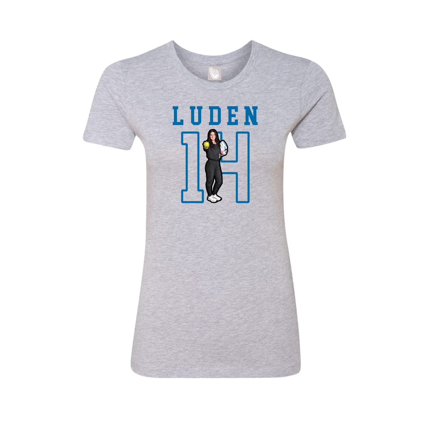 Fitted Women's Tee — Shirsey in Grey