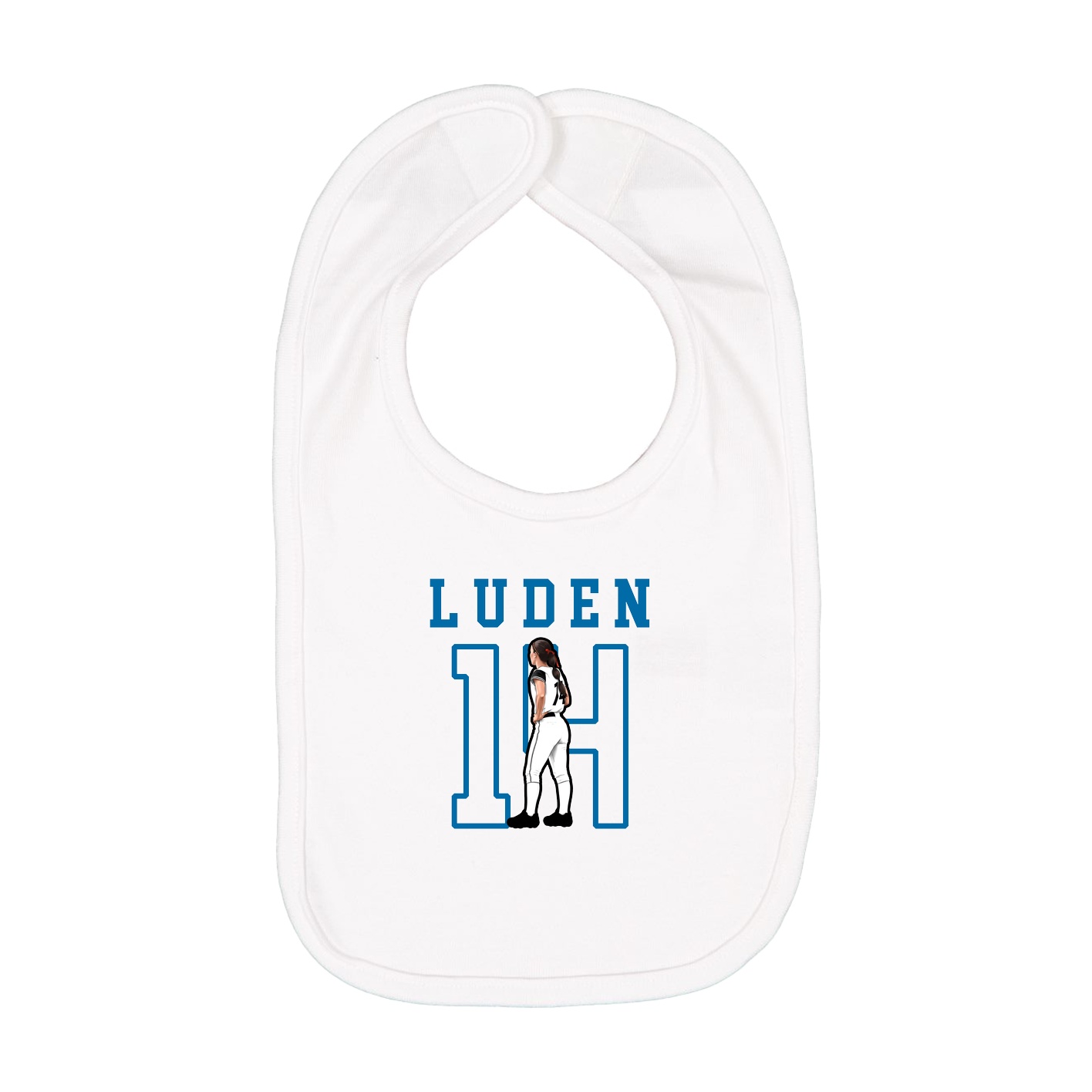 Infant Bib — Shirsey in White