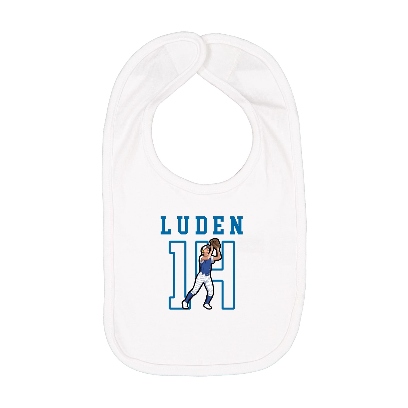 Infant Bib — Shirsey in White
