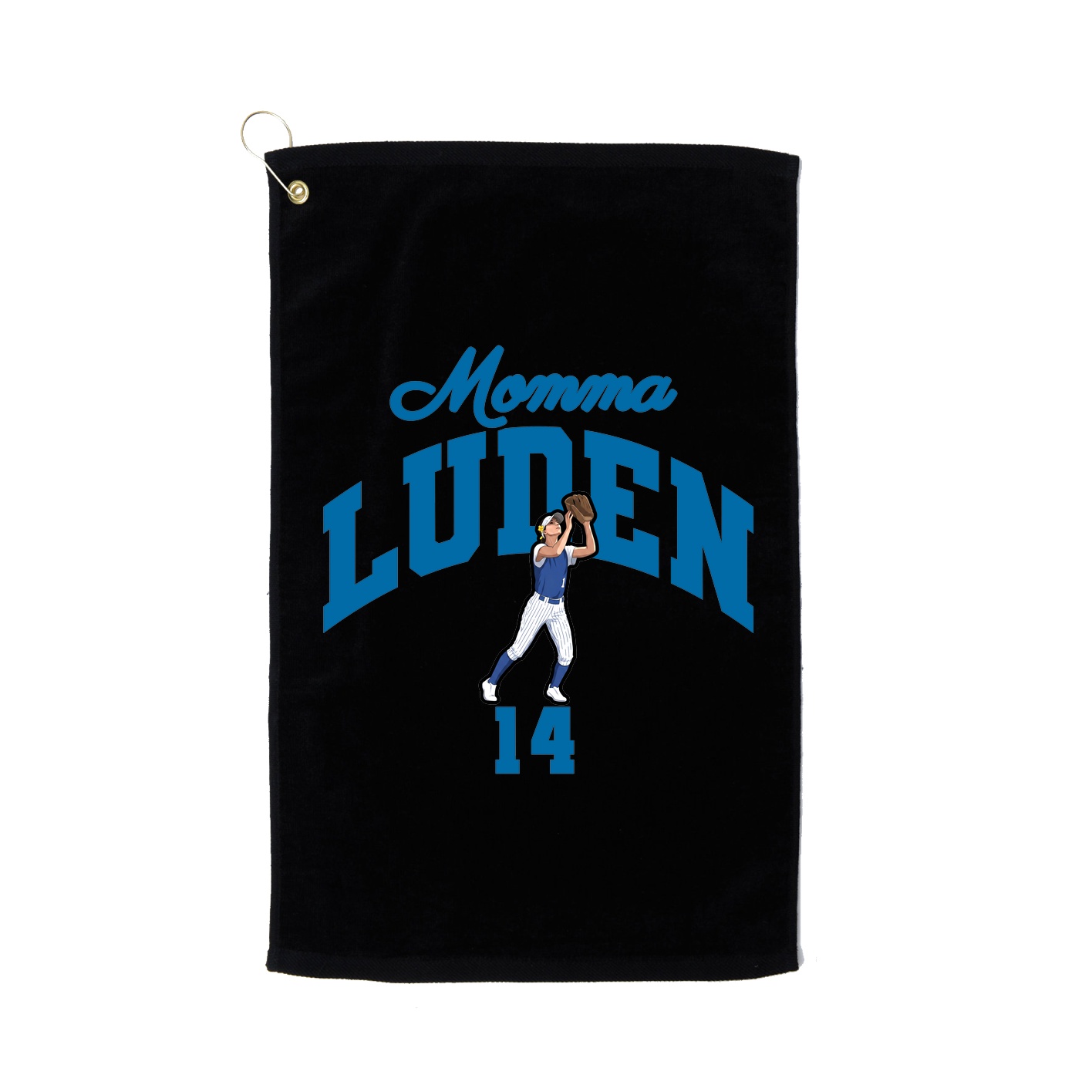 Golf Towel — Mothers Day Arch in Black
