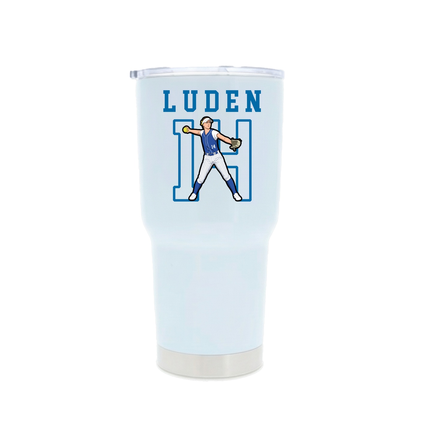 30oz Stainless Steel Tumbler — Shirsey in White