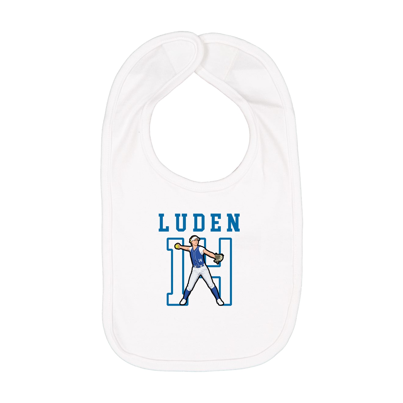 Infant Bib — Shirsey in White
