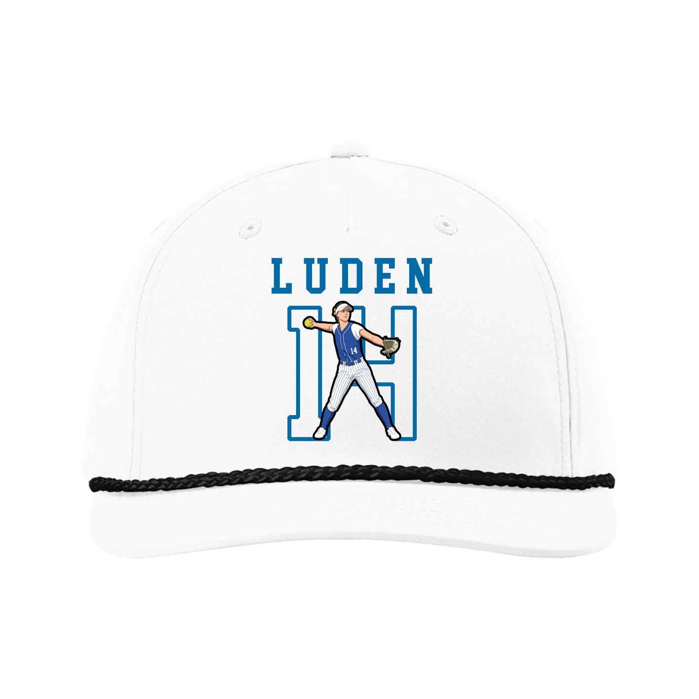 Five-Panel Classic Rope Cap — Shirsey in White