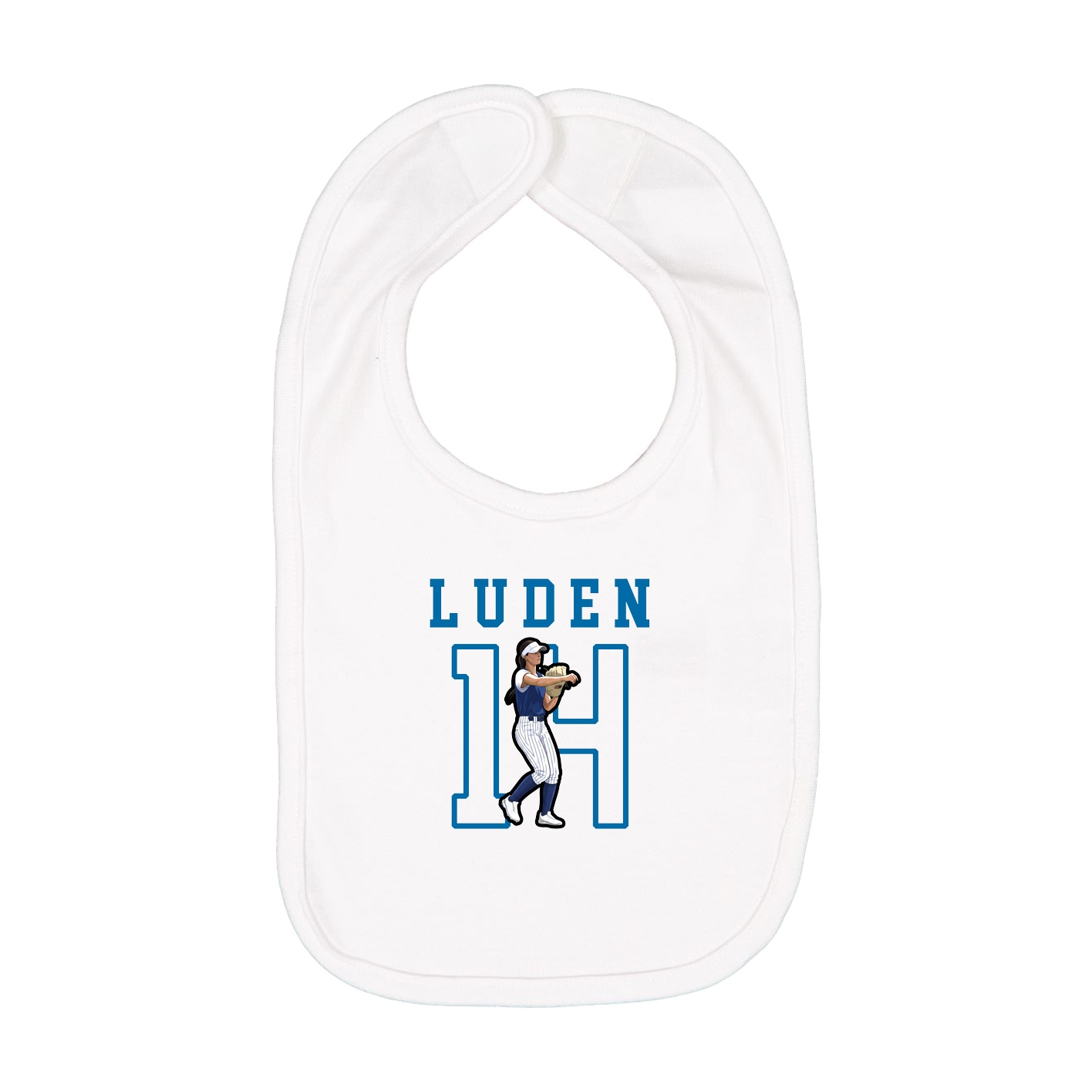 Infant Bib — Shirsey in White