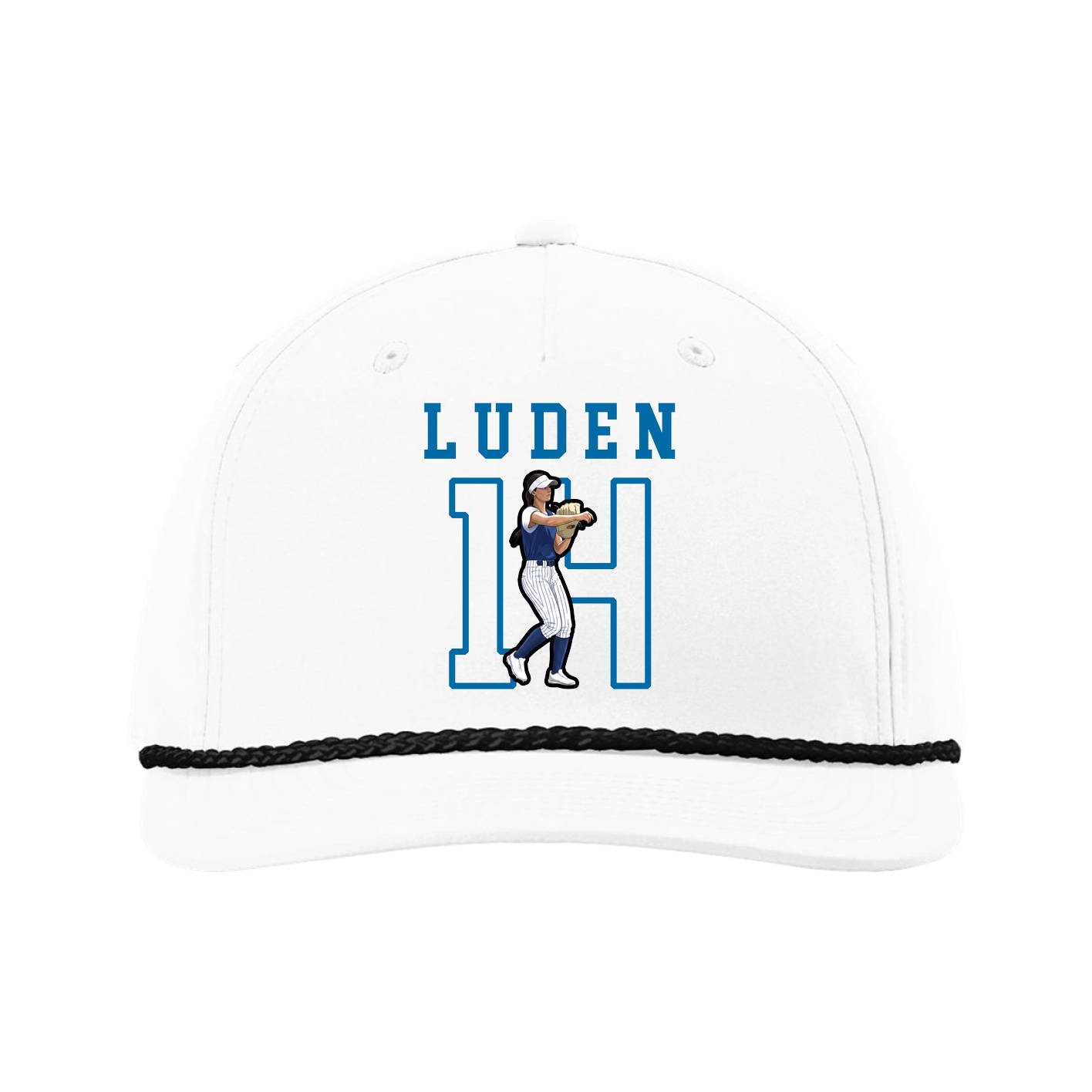 Five-Panel Classic Rope Cap — Shirsey in White