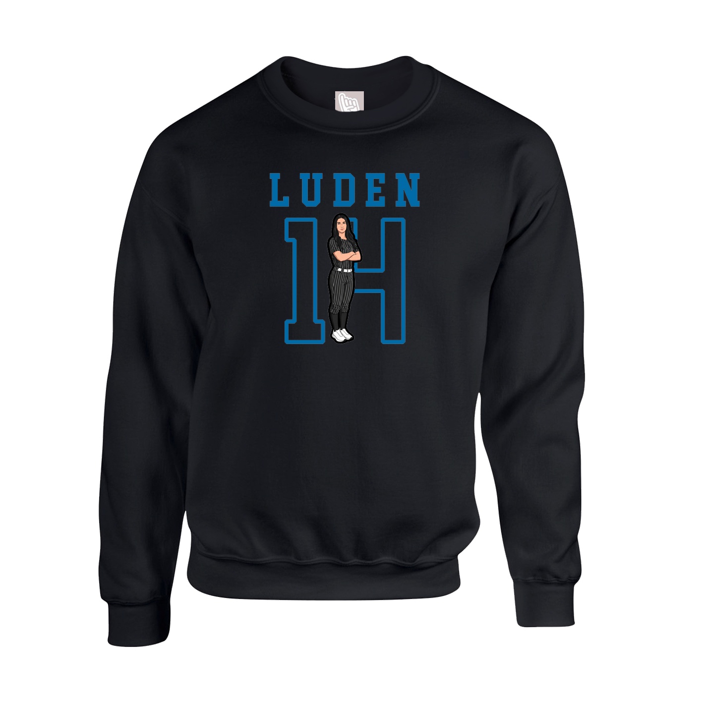 Fleece Crew — Shirsey in Black